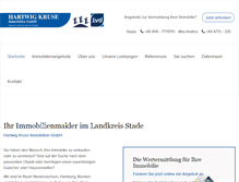 Tablet Screenshot of kruse-immobilien-gmbh.de
